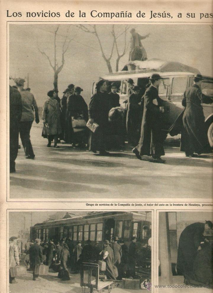 Collezionismo: A&Ntilde;O 1932 RECORTE PRENSA MALAGA PANTANO DEL CHORRO VISITA DE INDALECIO PRIETO EXPULSION JESUITAS
