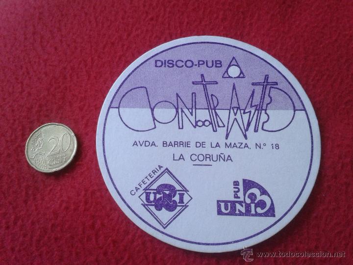Coleccionismo: ESCASO POSAVASOS COASTER TENGO MAS POSAVASOS VER LOTES DISCO PUB CONTRASTE BARRIE DE LA MAZA CORU&Ntilde;A