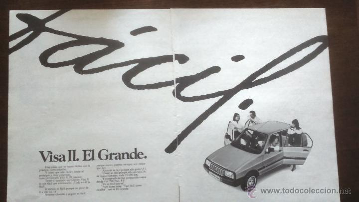 Coleccionismo: publicidad automovil  citroen visa
