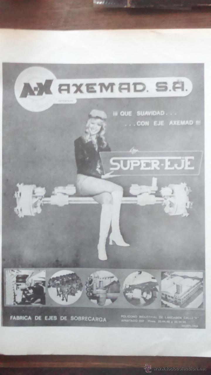 Coleccionismo: publicidad ejes sobrecarga axemad , tipo acerbi para camiones pegaso barreiros