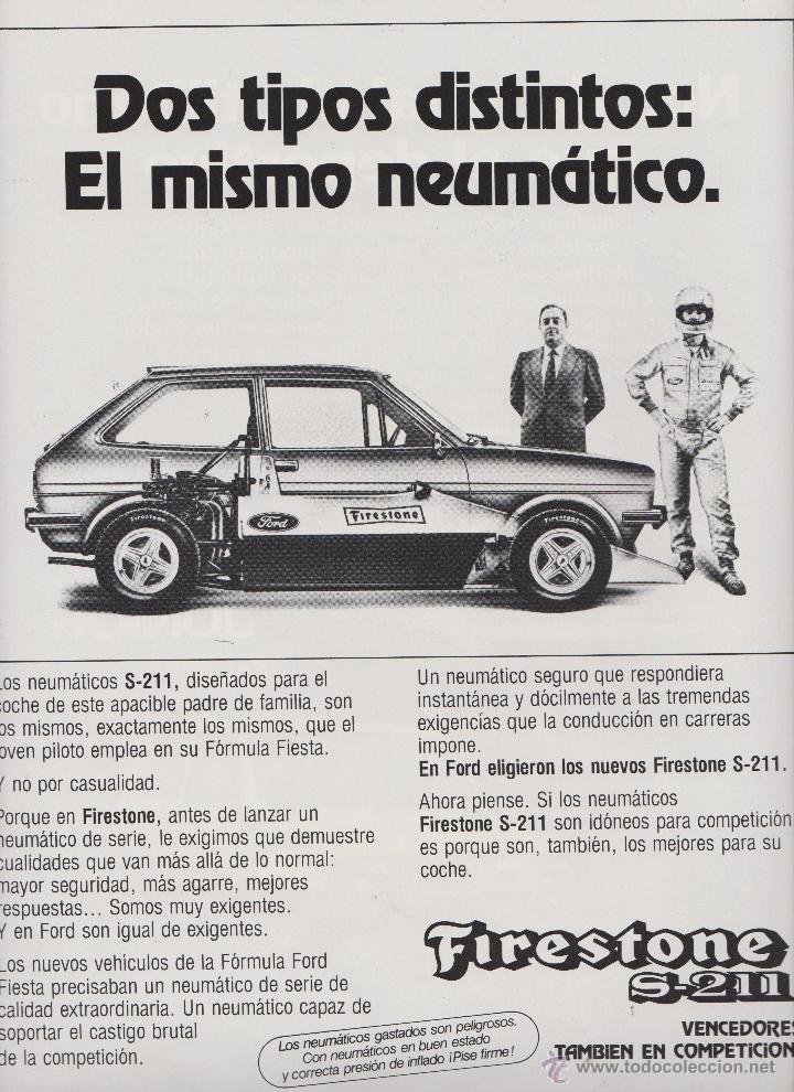 Colecionismo: publicidad cubiertas  neumaticos firestone