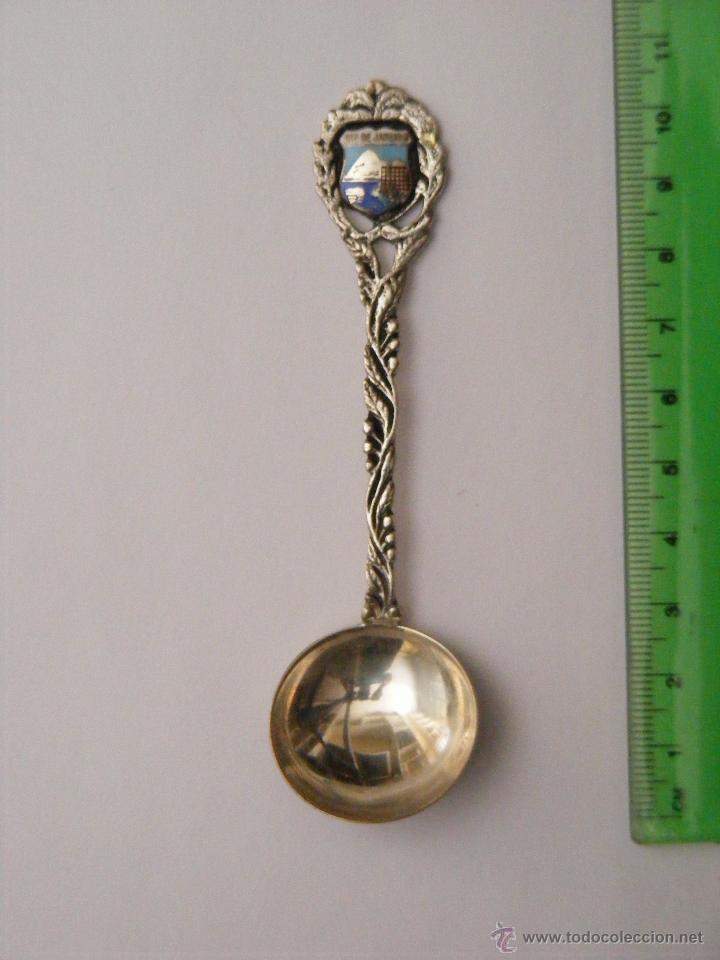 Coleccionismo: Cucharilla de plata 925 mil&eacute;simas escudo de RIO DE JANEIRO