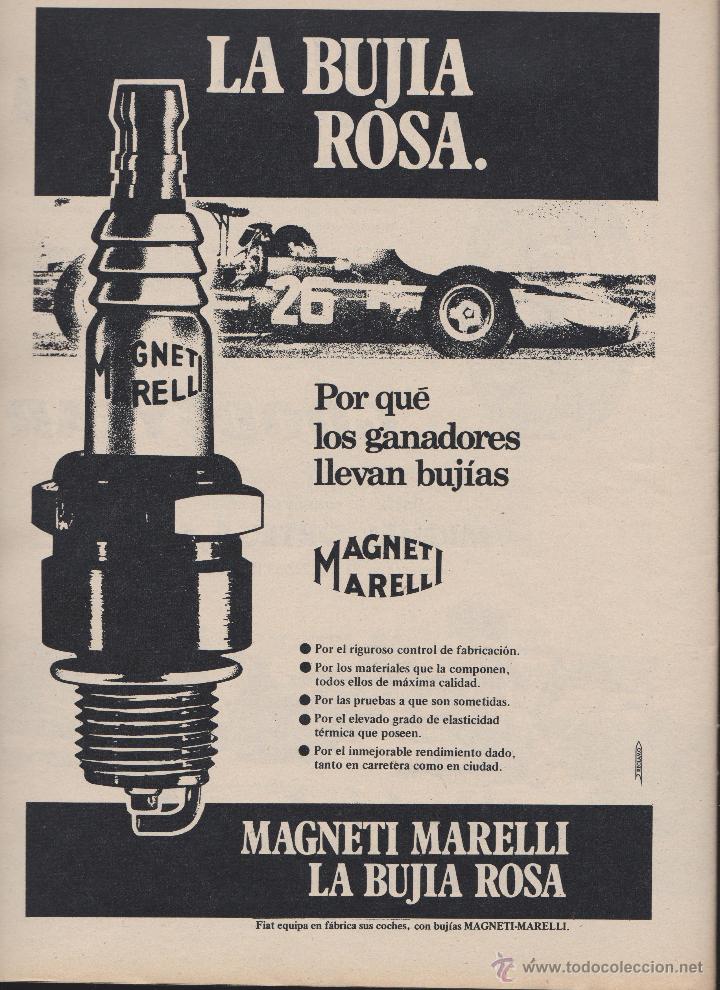 Colecionismo: publicidad bujias magneti marelli