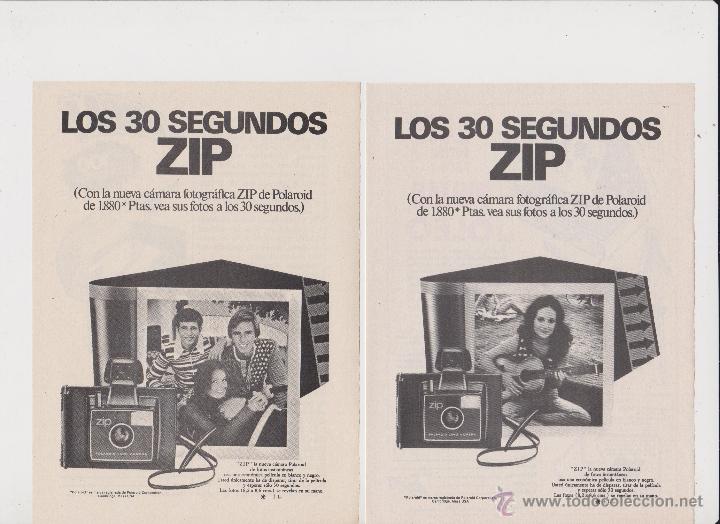 Colecionismo: publicidad camara de fotos zip de polaroid