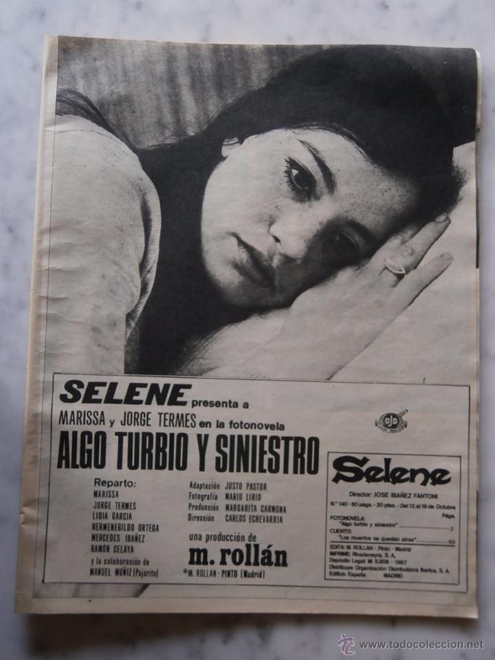 Coleccionismo: 1 foto novela  - selene -  marissa y jorge termes en   algo turbio y siniestro