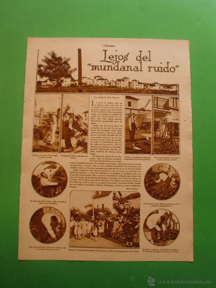 Colecionismo: LA COLONIA DE LOS PINARES ENTRE CHAMARTIN DE LA ROSA Y LA CIUDAD LINEAL - 193....