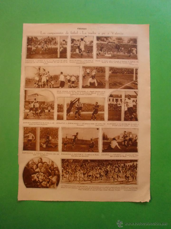 Coleccionismo: BARCELONA 2 EUROPA 1 / SESTAO 0 DEPORTIVO ALAV&Eacute;S 5 / OVIEDO 2 STADIUM DE AVILES 1 - 11/11/1930