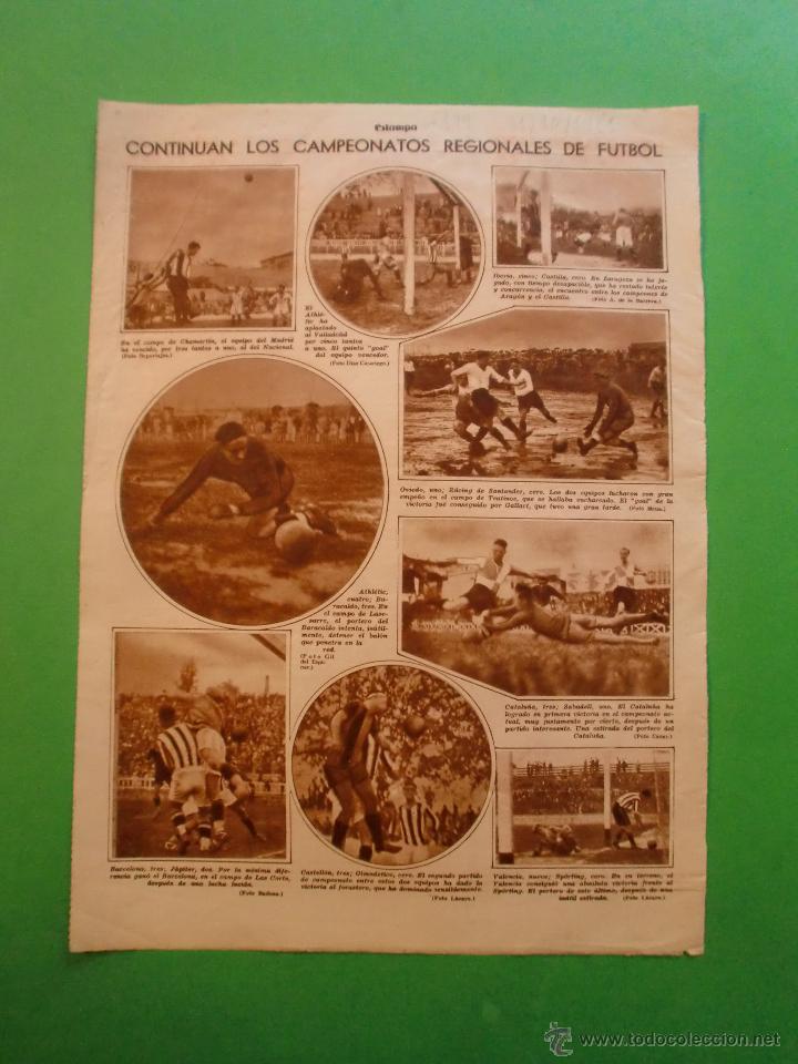 Coleccionismo: MADRID 3 NACIONAL 1 / IBERIA 5 CASTILLA 0 / BARCELONA 3 JUPITER 2 / OVIEDO 1 RACING 0 - 31/10/1931
