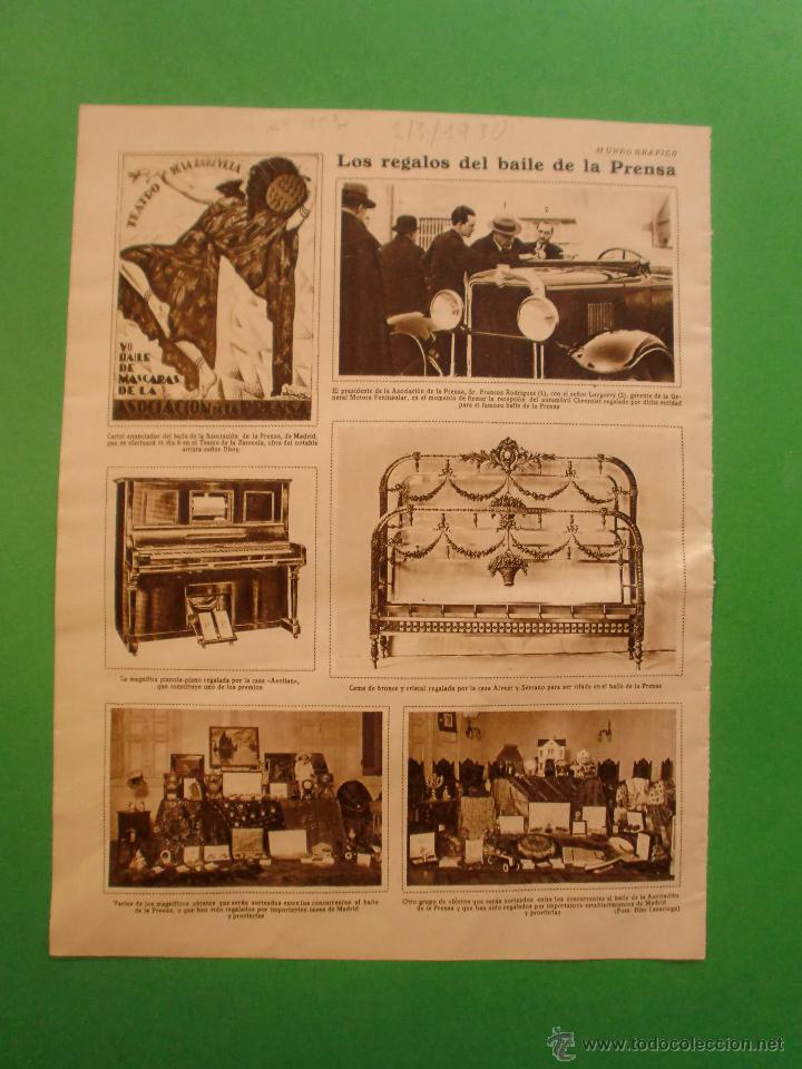 Collecting paper: CARTEL DEL BAILE DE LA ASOCIACION DE PRENSA DE MADRID TEATRO DE LA ZARZUELA POR DHOY - 5/3/1930