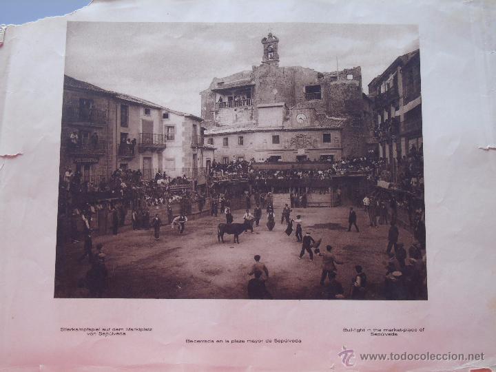 Collecting paper: L&Aacute;MINA CON 2 FOTOS A&Ntilde;O 1921. SEGOVIA, SEP&Uacute;LVEDA BECERRADA EN PLAZA MAYOR. CAMPESINOS. 173