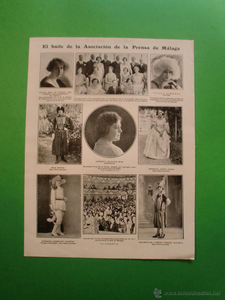Colecionismo: BAILE DE LA ASOCIACION DE PRENSA DE M&Aacute;LAGA - PERFUMERIA GAL - 11/3/1925