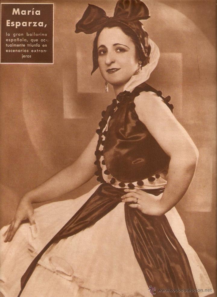 Coleccionismo: A&Ntilde;OS 30 RECORTE PRENSA MARIA ESPARZA BAILARINA CUPLETISTA TEATRO CUPLE