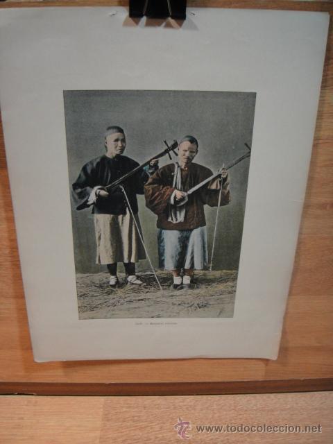 Coleccionismo: escena china - musicos - a&ntilde;o 1890