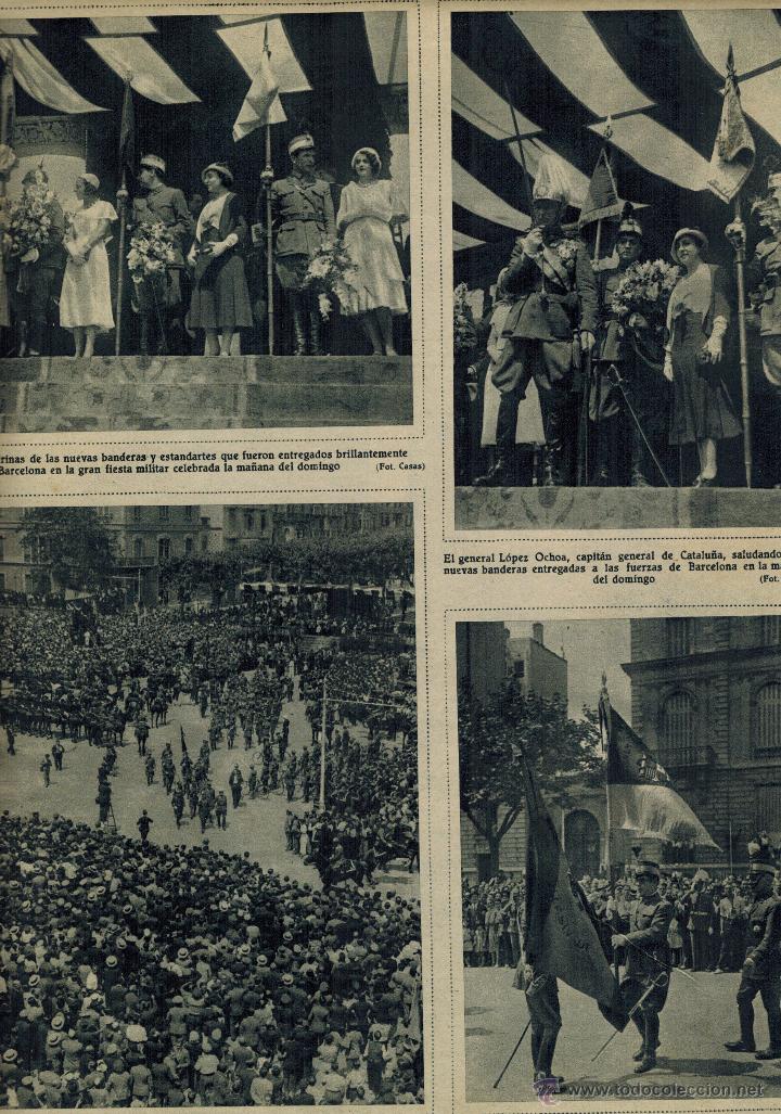Coleccionismo: A&Ntilde;O 1931 BARCELONA FIESTA CAMBIO BANDERAS MILITARES POR ENSE&Ntilde;AS REPUBLICANAS PLAZA CINCO DE OROS