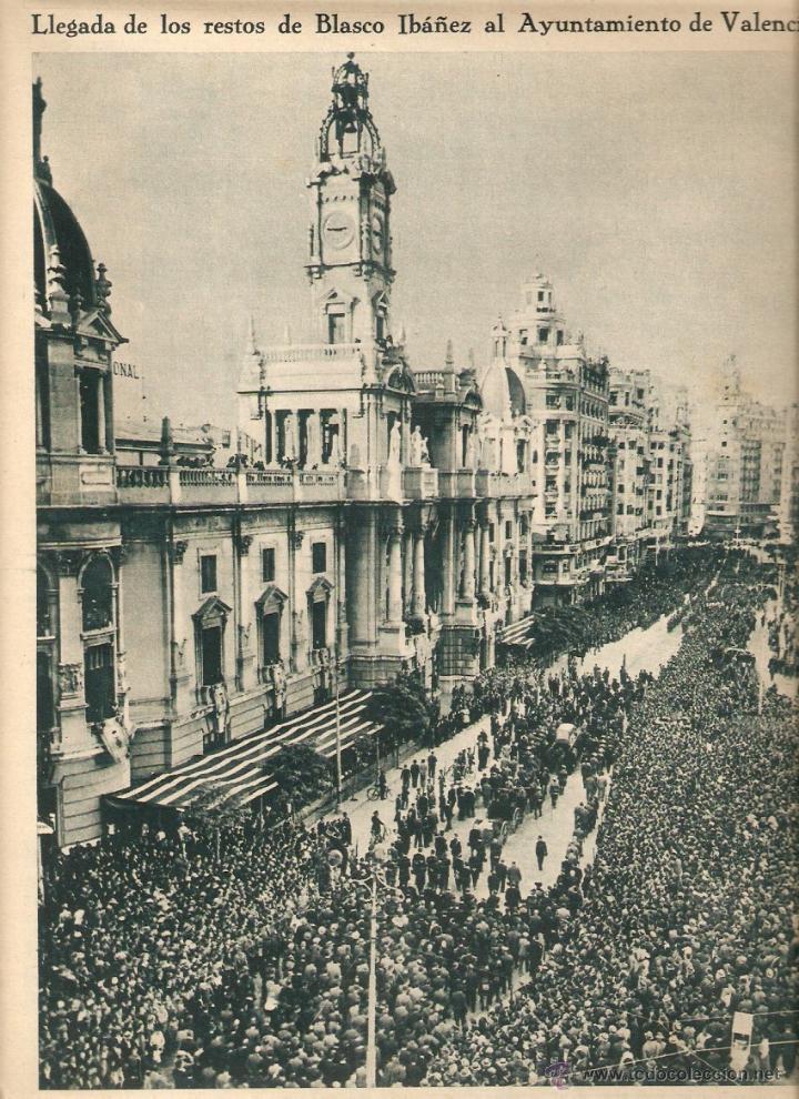 Collecting paper: A&Ntilde;OS 30  ENTIERRO TRASLADO DE LOS RESTOS MORTALES BLASCO IBA&Ntilde;EZ MENTON VALENCIA MACIA ALCALA ZAMORA