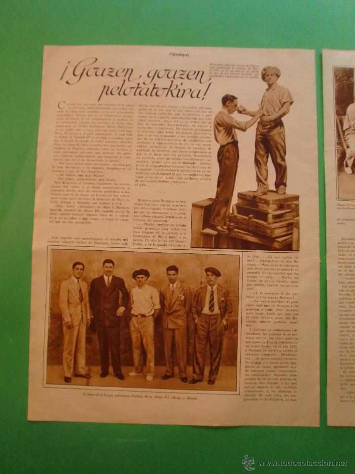 Collecting paper: GOAZEN GOAZEN PELOTATOKIRA AZCOITIA - 7/10/1930