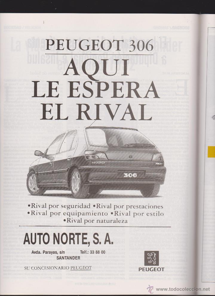 Coleccionismo: Publicidad Automovil Peugeot 306