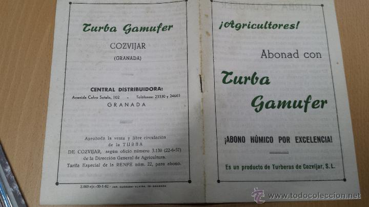 Sammelleidenschaft Papier: TURBA GAMUFER AGRICULTURA COZVIJAR GRANADA