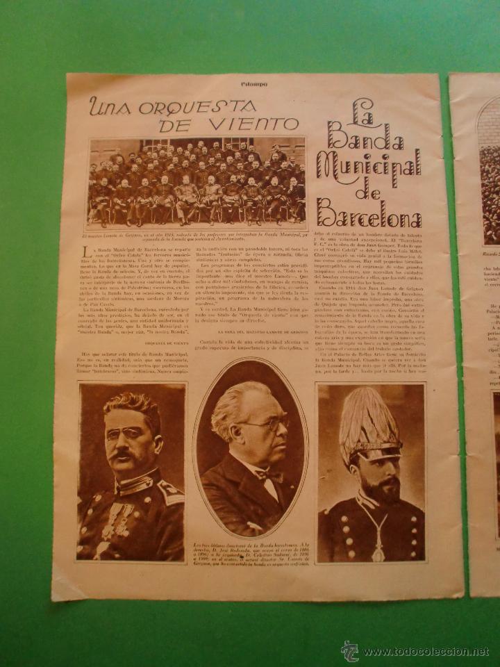 Coleccionismo: UNA ORQUESTA DE VIENTO - LA BANDA MUNICIPAL DE BARCELONA - MURCIA - 3/1/1931