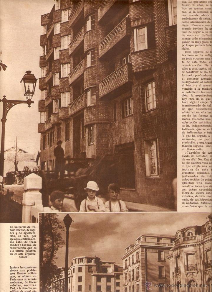 Coleccionismo: A&Ntilde;O 1935 RECORTE PRENSA NUEVA ARQUITECTURA Y SU SENTIDO SOCIAL EDIFICIOS URBANISMO CONSTRUCCION