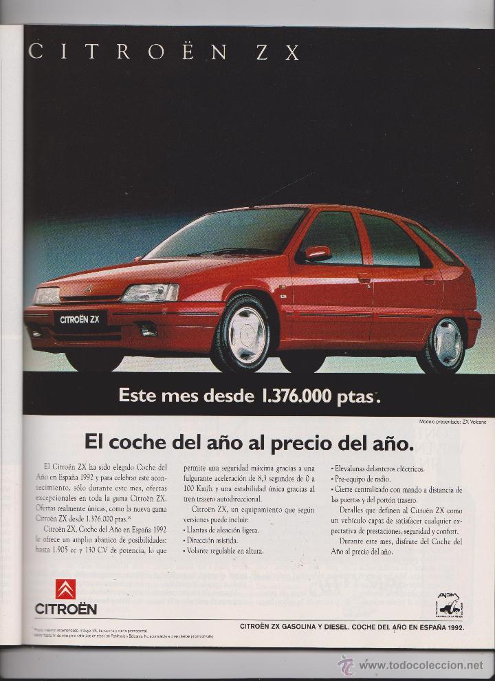 Collecting paper: publicidad automovil citroen zx