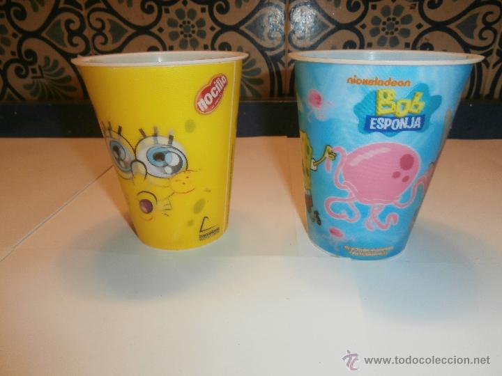 Coleccionismo: 2 bonitos botes de nocilla bob esponja, barcelona world race ,en 3d