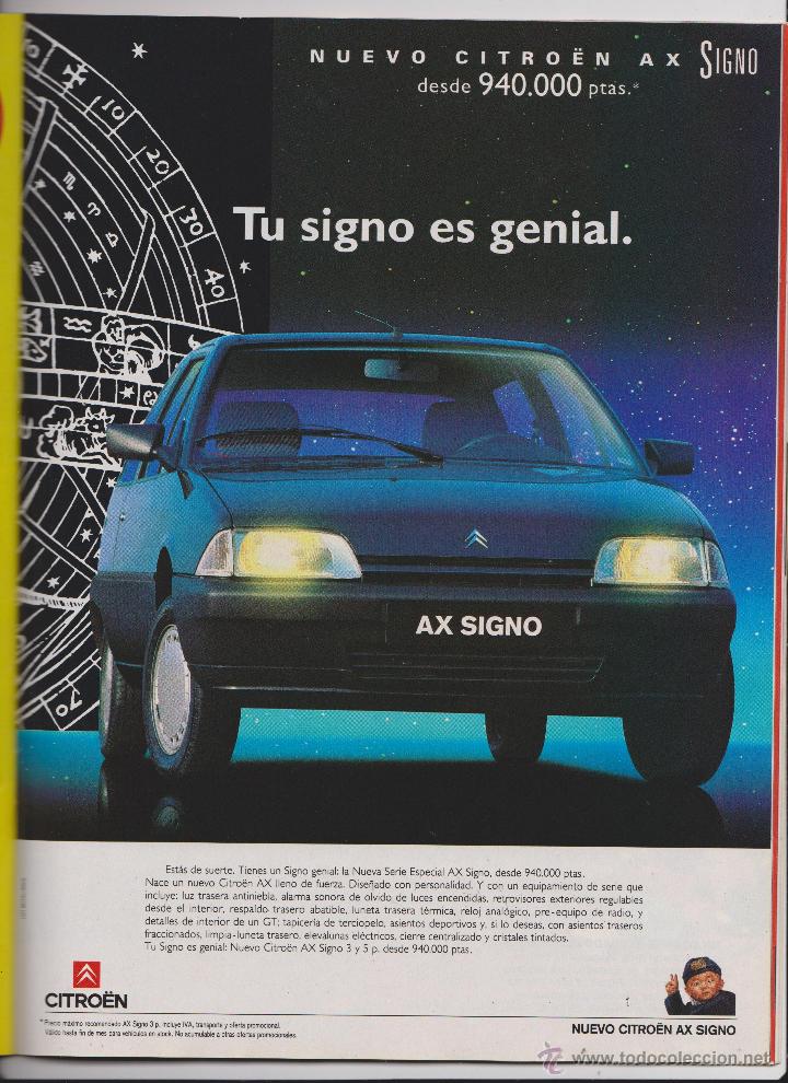 Collecting paper: publicidad automovil citroen ax signo