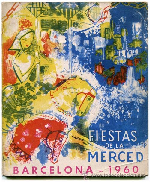 Coleccionismo: Fiestas de la Merced - Barcelona 19960 - Programa + sello - Foto 1