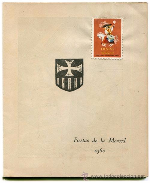 Coleccionismo: Fiestas de la Merced - Barcelona 19960 - Programa + sello - Foto 2