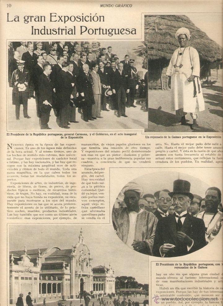 Collezionismo: A&Ntilde;OS 30 RECORTE PRENSA GRAN EXPOSICION INDUSTRIAL PORTUGUESA PORTUGAL