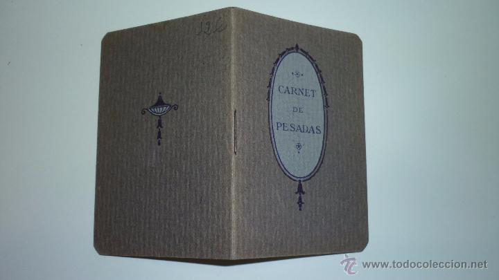 Coleccionismo: CARNET DE PESADAS. Original a&ntilde;os 1920s. Sin usar. Medidas: 9 x 6 ctms.