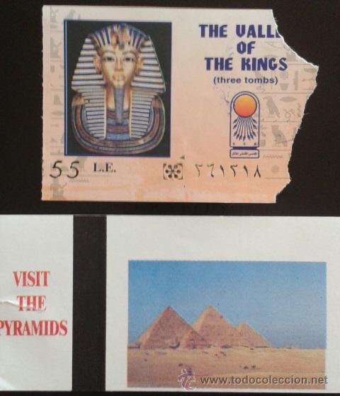 Coleccionismo: ENTRADA VISITA PIRAMIDES. EGIPTO - Foto 1