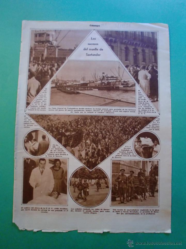 Collectionnisme: LOS SUCESOS DEL MUELLE DE SANTANDER - BELLEZAS CATALANAS Y VALENCIANAS - 3/10/1931