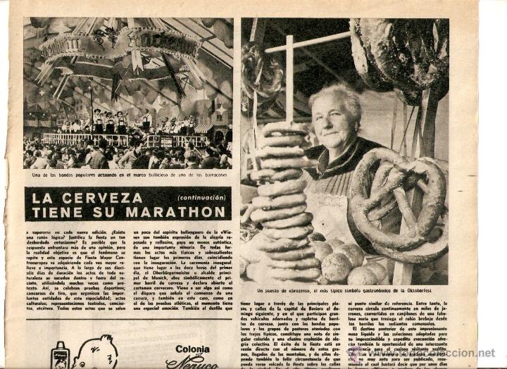 Coleccionismo: A&Ntilde;O 1964 RECORTE PRENSA ARGENTINA BUENOS AIRES OKTOBERTFEST HANS JOCHEN VOGEL MARATON CERVEZA