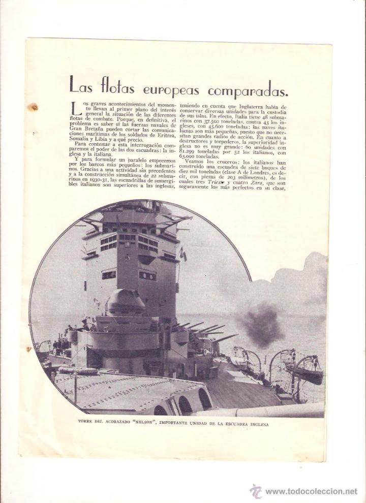 Collectionnisme: A&Ntilde;O 1935 FLOTA EUROPEA ACORAZADO NELSON BRETAGNE PROVENCE KOENTGSBERG MARINA BARCOS GUERRA