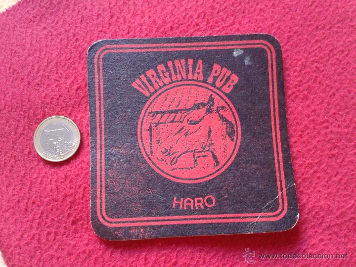 Coleccionismo: POSAVASOS COASTER TENGO MAS POSAVASOS VER LOTES VIRGINA PUB HARO LA RIOJA ESCASO IDEAL COLECCION VER