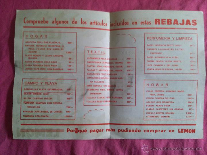 Coleccionismo: Publicidad de Lemon. Castell&oacute;n - Foto 2