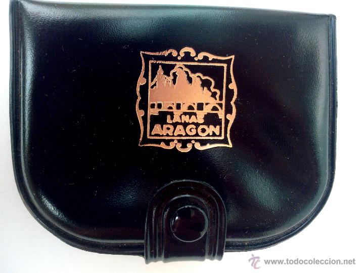 Coleccionismo: Monedero de los antiguos almacenes Lanas Arag&oacute;n de Valencia. A&ntilde;os 60.