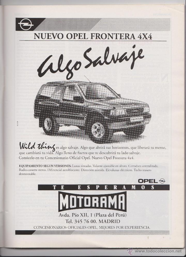 Colecionismo: publicidad todoterreno opel frontera
