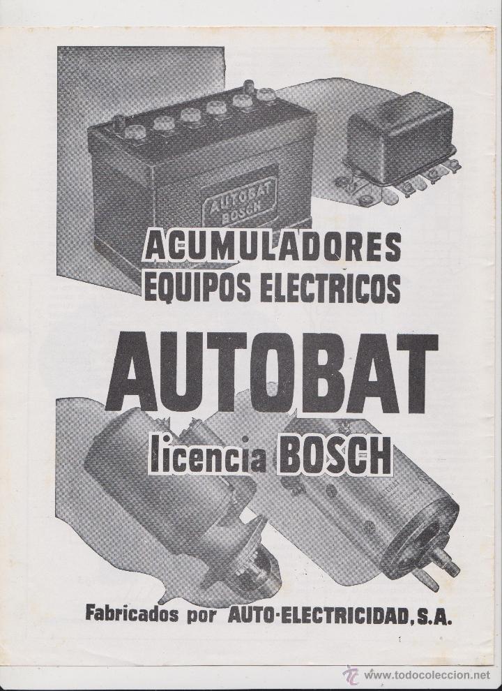Colecionismo: publicidad baterias autobat con licencia bosch