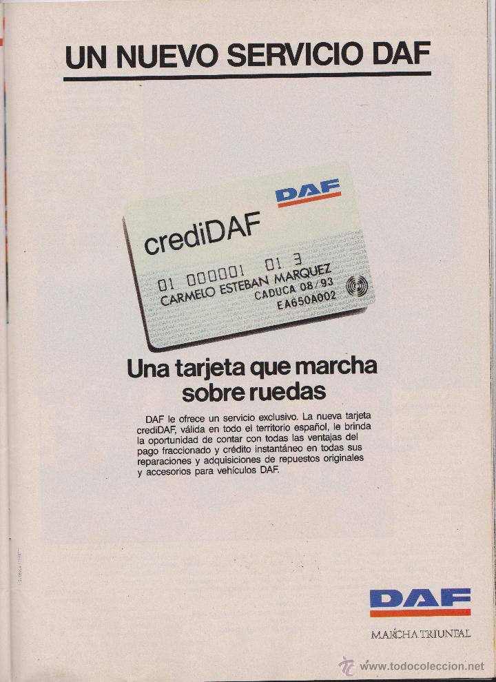 Sammelleidenschaft Papier: publicidad camion daf de 1990