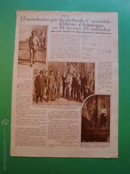 Coleccionismo: EL MARCHADOR QUE FUE DE REINOSA A COVADONGA EN 22 HORAS Y 53 MINUTOS - LIGA -  28/11/1931
