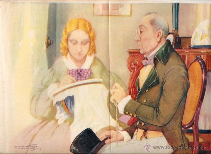 Collectionnisme: A&Ntilde;O 1935 RECORTE PRENSA LAMINA DIBUJO A COLOR VISITA DE CONFIANZA POR MAXIMO RAMOS