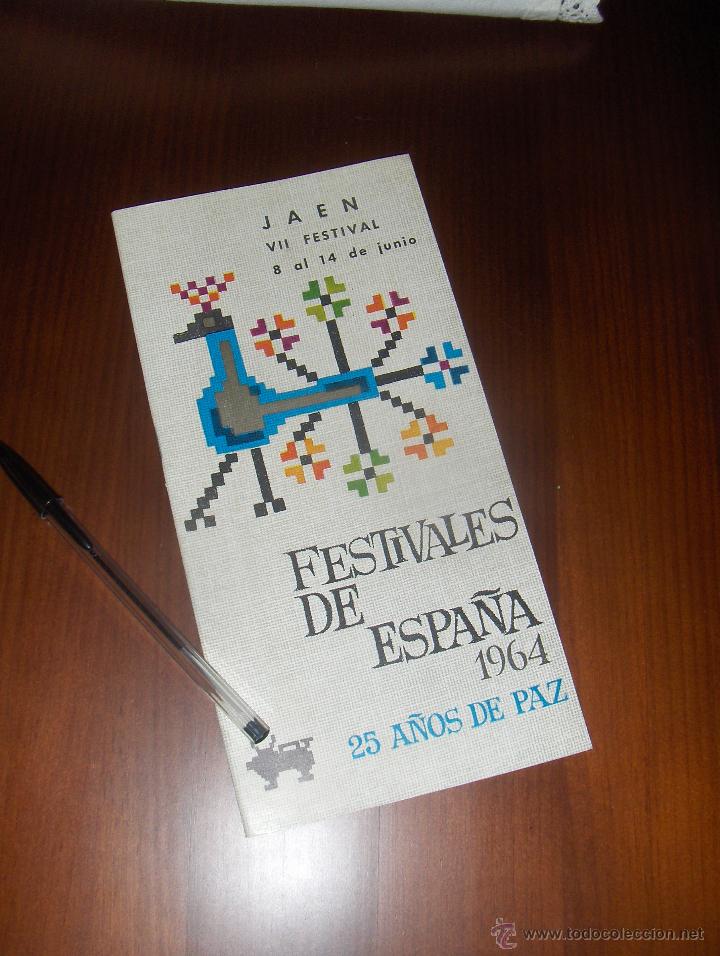 Coleccionismo: FESTIVALES DE ESPA&Ntilde;A 1964, JAEN VII FESTIVAL. 25 A&Ntilde;OS DE PAZ.
