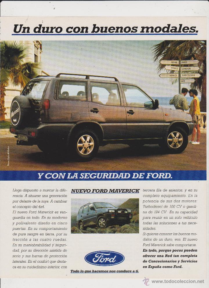 Sammelleidenschaft Papier: publicidad todoterreno ford maverick