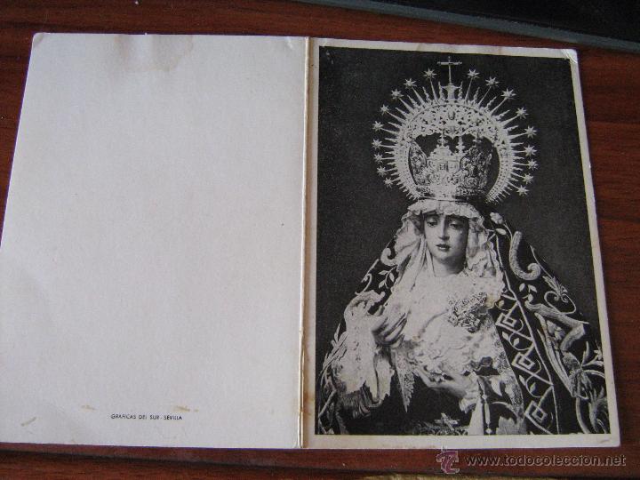 Coleccionismo: SEMANA SANTA SEVILLA - ANTIGUA CONVOCATORIA CULTOS HDAD DEL VALLE - NO FIGURA FECHA