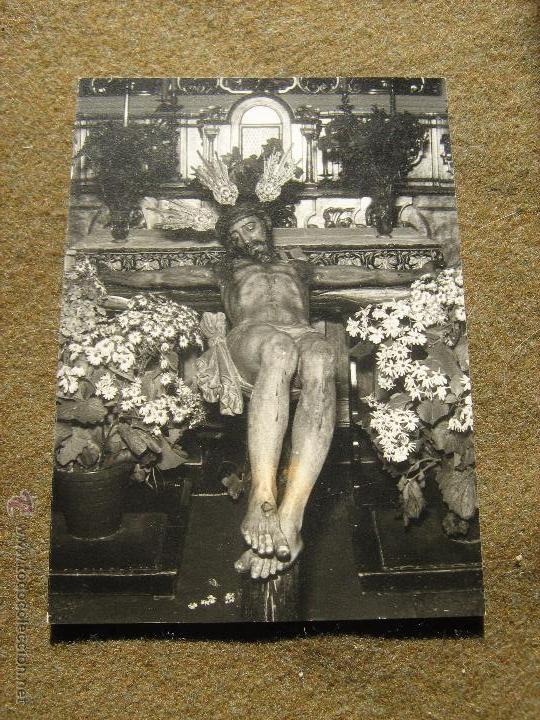 Coleccionismo: SEMANA SANTA TOMARES - SEVILLA - ESTAMPA FOTOGRAFICA RECUERDO BESAPIE 1974 - HDAD VERA CRUZ