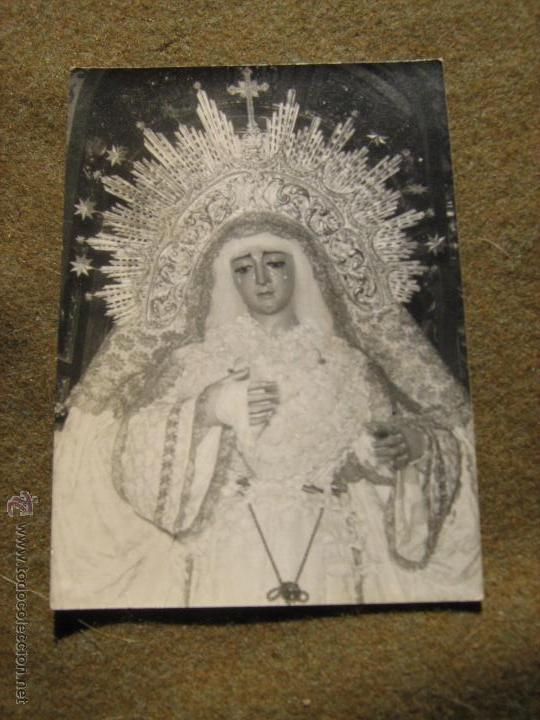 Coleccionismo: SEMANA SANTA TOMARES - SEVILLA - ESTAMPA FOTOGRAFICA RECUERDO BESAPIE 1971 - HDAD VERA CRUZ