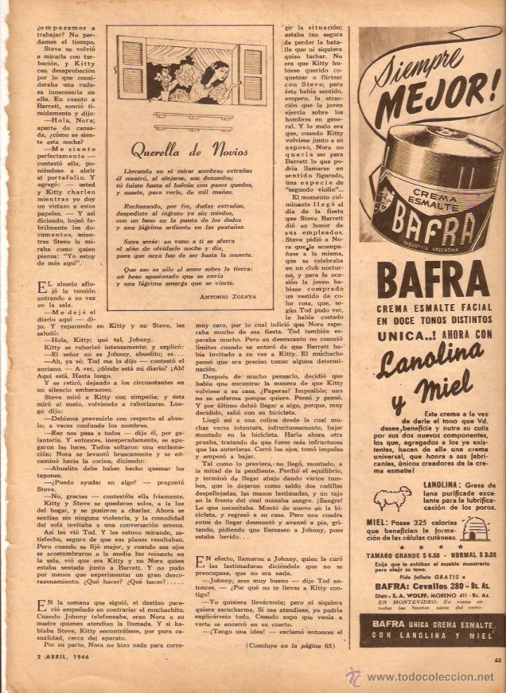 Colecionismo: A&Ntilde;O 1946 RECORTE PRENSA PUBLICIDAD COSMETICA CREMA ESMALTE FACIAL BAFRA POESIA ANTONIO ZOZAYA