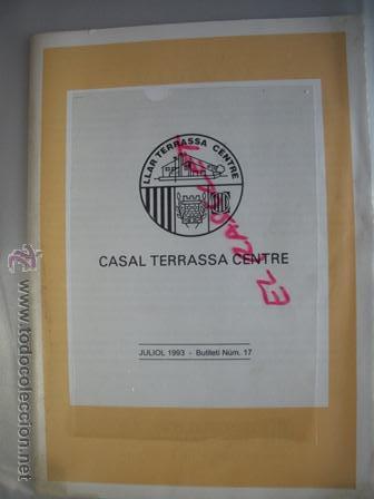 Collezionismo: ANTIGUO CATALOGO - DE LA LLAR TERRASSA  CENTRE - CASAL TERRASSA  CENTRE - DEL A&Ntilde;O 1993 -